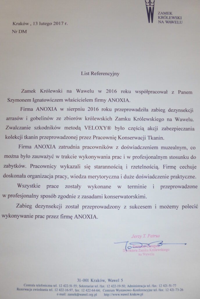 referencje wawel