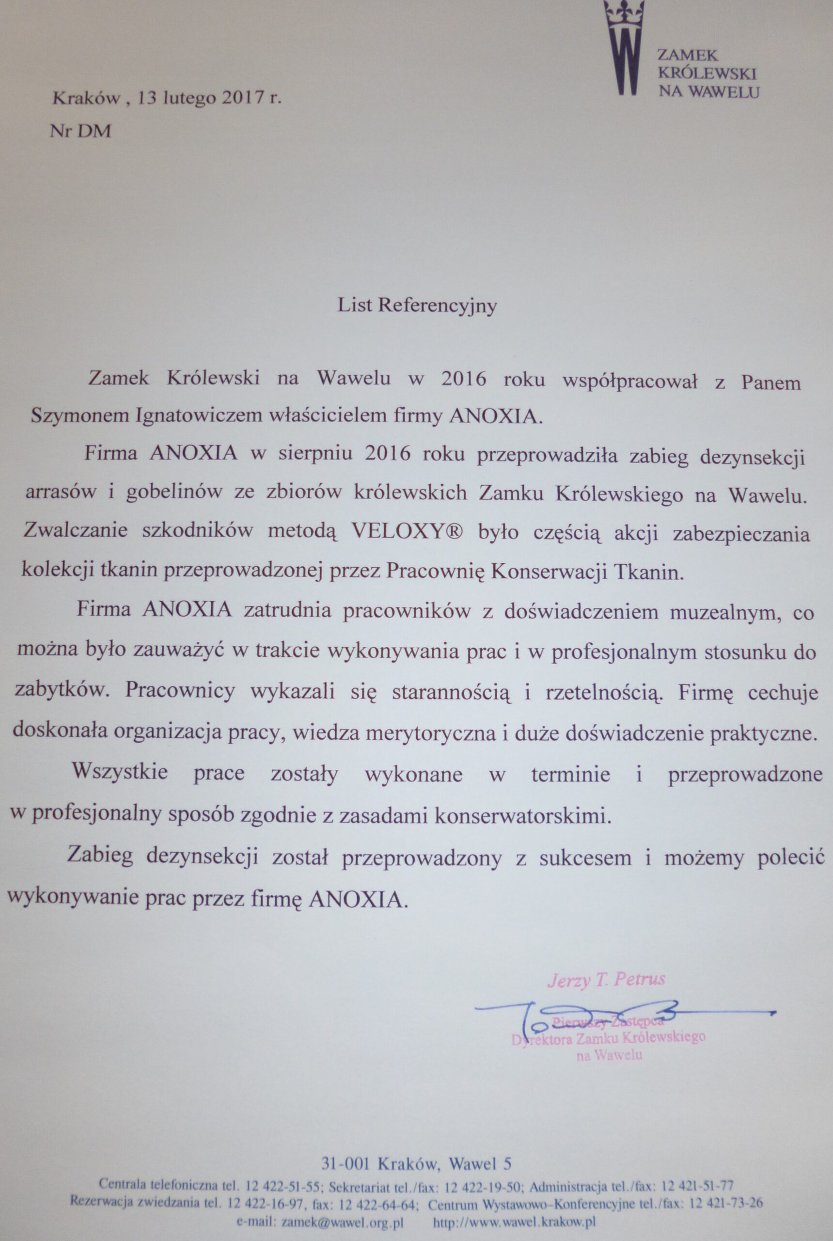referencje wawel